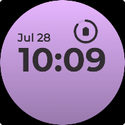 Simple Gradient Watch Face ภาพหน้าจอ 7