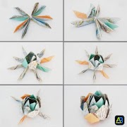 Origami  Paper Flower Tutorial اسکرین شاٹ 3