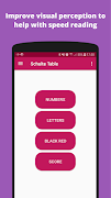 Schulte Table - Speed Reading الملصق