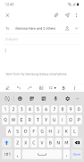 برنامه‌نما Samsung Email عکس از صفحه