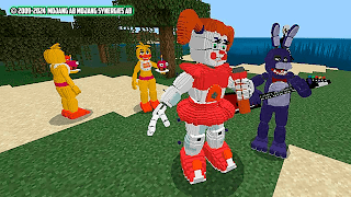 برنامه‌نما animatronic mod for minecraft عکس از صفحه
