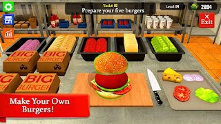 Burger Restaurant Simulator 3D تصوير الشاشة 2