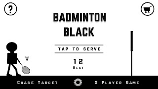Badminton Black poster