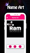 Aplicación de arte de nombre con fondo hermoso captura de pantalla 3