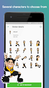 2 Schermata WAStickerApps Characters Stick