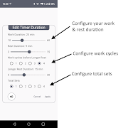 6 Schermata Focus Flow Timer