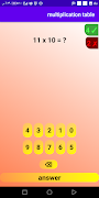 Multiplication table challenge screenshot 6