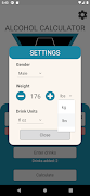 برنامه‌نما Alcohol Calculator عکس از صفحه