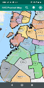 Poster NYC Precinct Map
