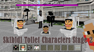 Skibidi Toilet 2 mod Minecraft скриншот 4