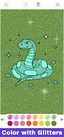 Glitter Snakes Coloring Book постер