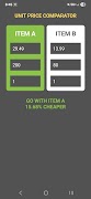 Unit Price Comparison Tool تصوير الشاشة 3