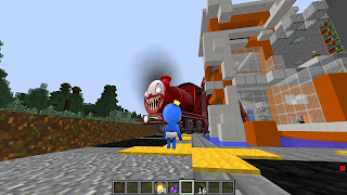 Choo Choo Charles in Minecraft Ekran Görüntüsü 6