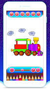 Train Coloring Book Game تصوير الشاشة 3