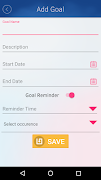 Goal Tracker Ekran Görüntüsü 1
