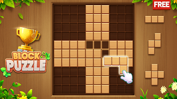 Wood Blocks Puzzle Game الملصق