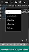 anWriter HTML editor syot layar 1