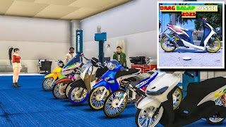 Mod Bussid Motor Drag Balap imagem de tela 5