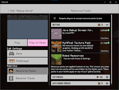 1 Schermata Java Debug Screen Addon MCPE