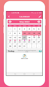 1 Schermata Period Diary: Period Tracker