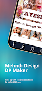 Mehndi Design DP Maker 2023 syot layar 2