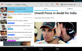 Freader1 - Formula Racing News ภาพหน้าจอ 6