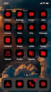 Wow Red Black Theme, Icon Pack screenshot 2