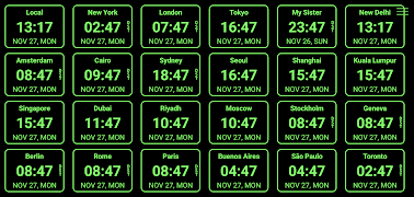 World Clock Pro Multi Digital syot layar 7