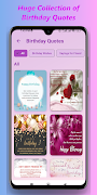 2 Schermata Birthday Frames & Quotes