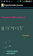 2 Schermata Test Matematica.Potenze