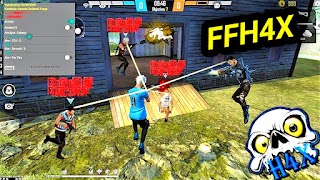 Ffh4x mod menu ff hack تصوير الشاشة 1
