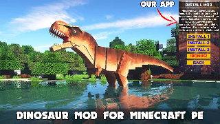 Dinosaur Minecraft Mod MCPE পোস্টার