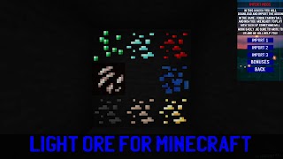 برنامه‌نما Light Ore Mod for Minecraft PE عکس از صفحه