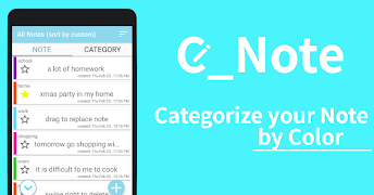 C_Note - Categorize and Coloring Notes plakat
