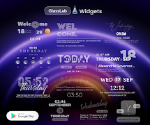 1 Schermata GlassLab Widgets