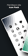 Flat Black Lite - Icon Pack ポスター