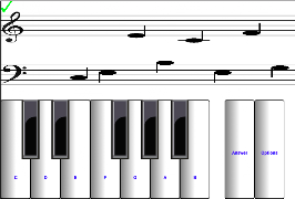برنامه‌نما (light) learn sight read music عکس از صفحه