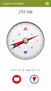 برنامه‌نما compass flashlight عکس از صفحه
