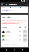 برنامه‌نما Settings App عکس از صفحه