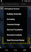 Civil Engineering Reviewer تصوير الشاشة 1