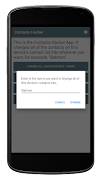1 Schermata Contacts Hacker - Prank App
