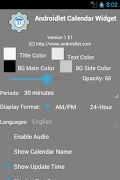 Androidlet Calendar Widget captura de pantalla 1