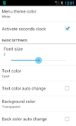 Seconds Clock on Status Bar اسکرین شاٹ 2