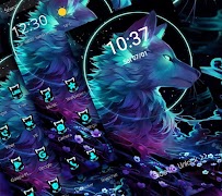 Dark Night Magic Wolf Theme screenshot 2