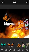 برنامه‌نما Fire Effect Name Art Maker عکس از صفحه