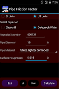 Pipe Friction Factor Lite Screenshot 2
