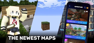 Minecraft Maps & Worlds Affiche