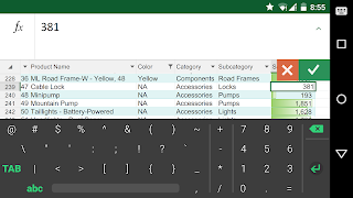 Keyboard for Excel screenshot 6