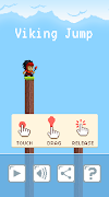 Pixel Viking Jump - Endless imagem de tela 1