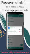 Passwordoid: password manager ảnh chụp màn hình 1
